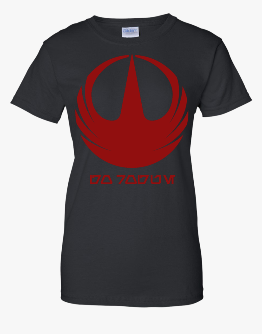 Rogue One Red Logo Ladies Custom 100% Cotton T-shirt - T-shirt, HD Png Download