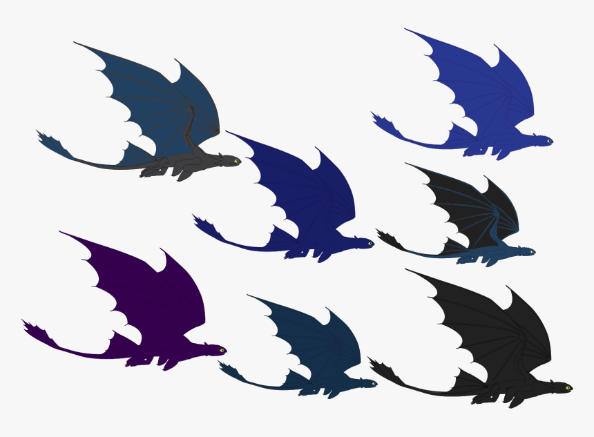 Toothless And Nightstar S Hatchlings, HD Png Download