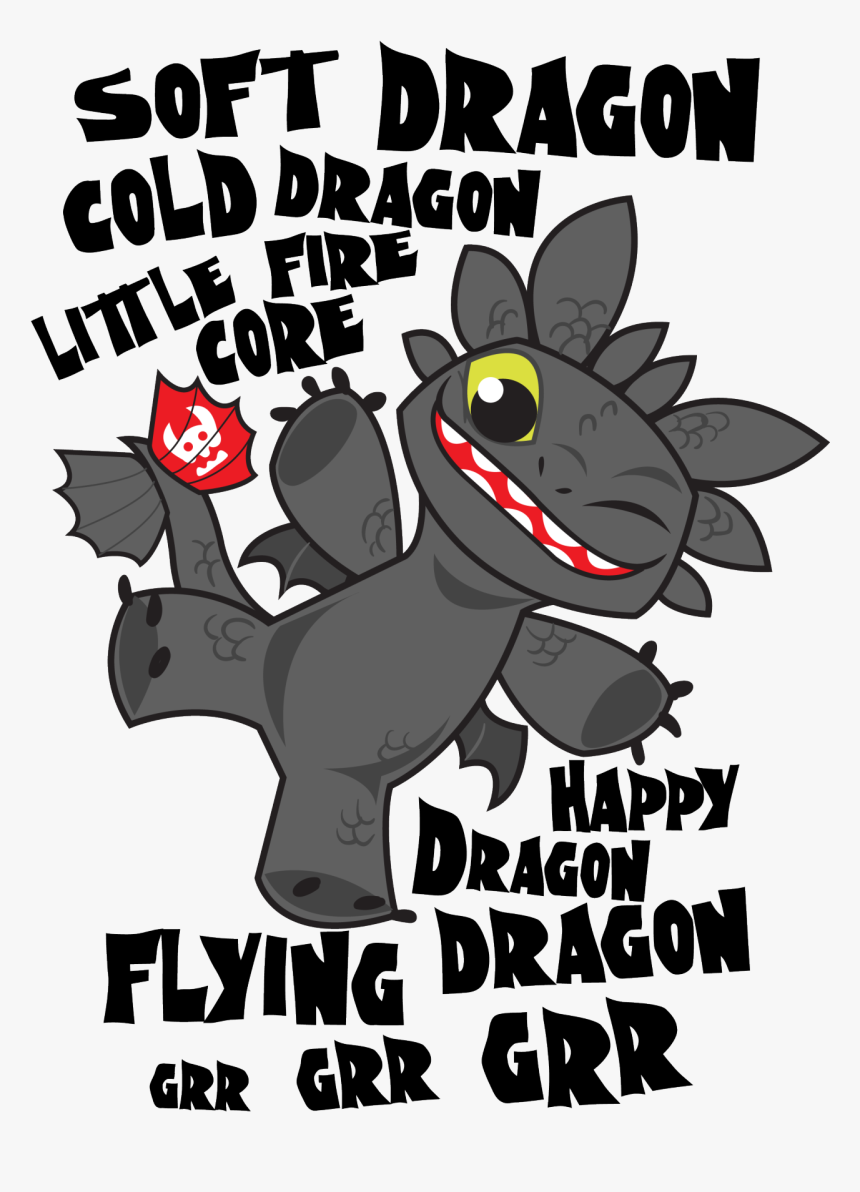 Draw Flying Toothless Dragon, HD Png Download