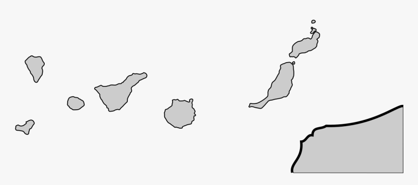Blank Map Of Canary Islands, HD Png Download