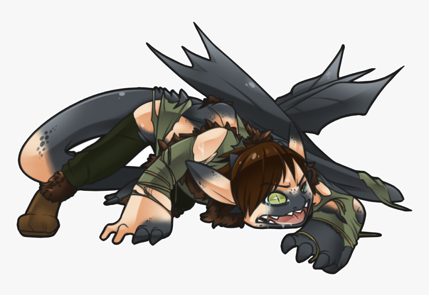 Hiccup Turning Into A Night Fury, HD Png Download
