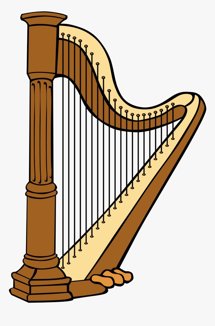 Harp Png Image With Transparent Background - Cartoon Clipart Harp, Png Download