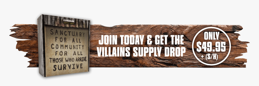 The Walking Dead Supply Drop Subscription Box - Plank, HD Png Download