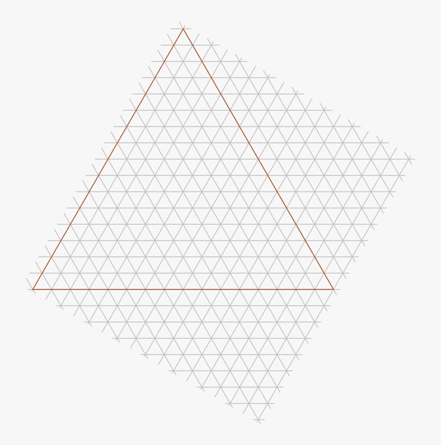Plantilla Para Construir El Triángulo De Sierpinski - Triangle, HD Png Download