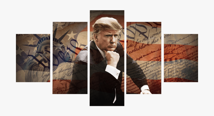 Trump We The People American Flag Canvas Prints 
 Class - We The People, HD Png Download