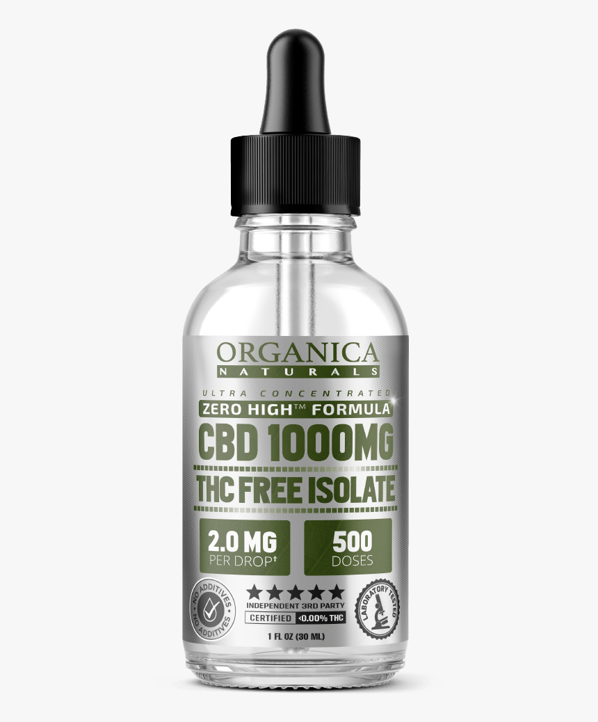 Zero High Cbd Oil Ultra Concentrated Isolate Tincture - Cbd Oil Full Spectrum, HD Png Download
