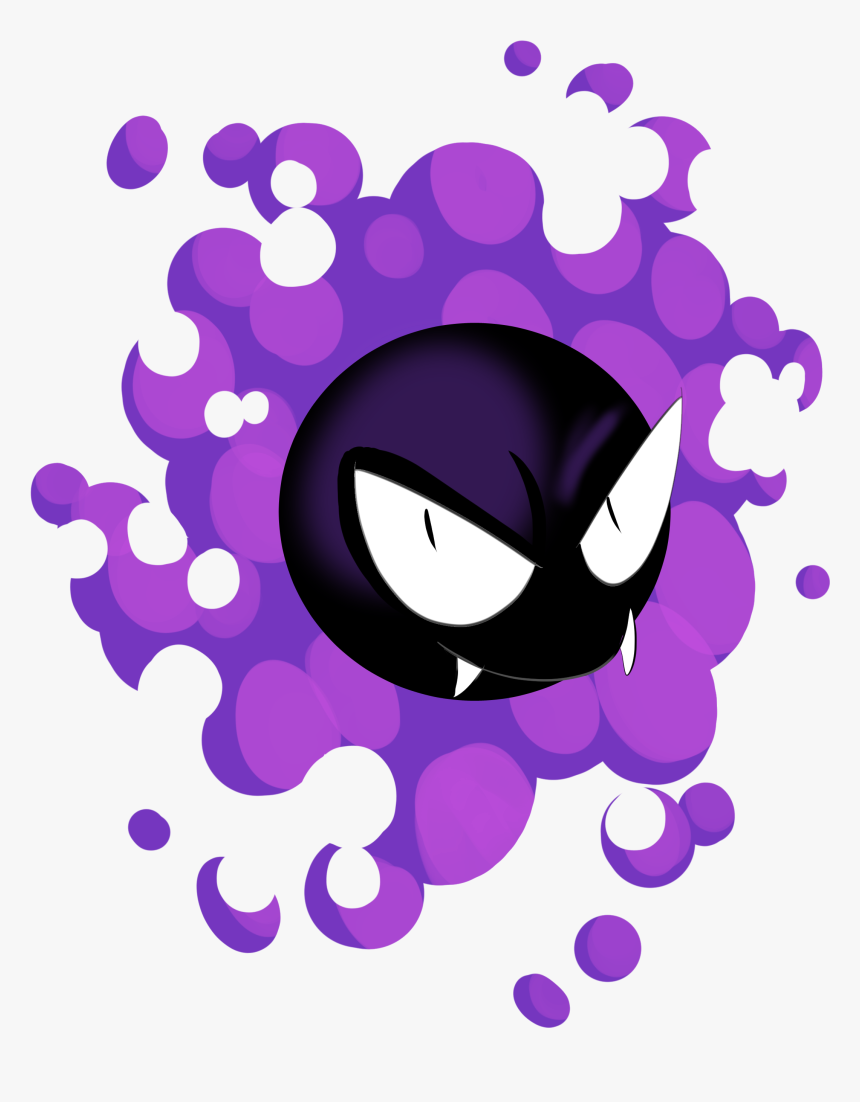 Transparent Gastly Png - Gastly Png, Png Download