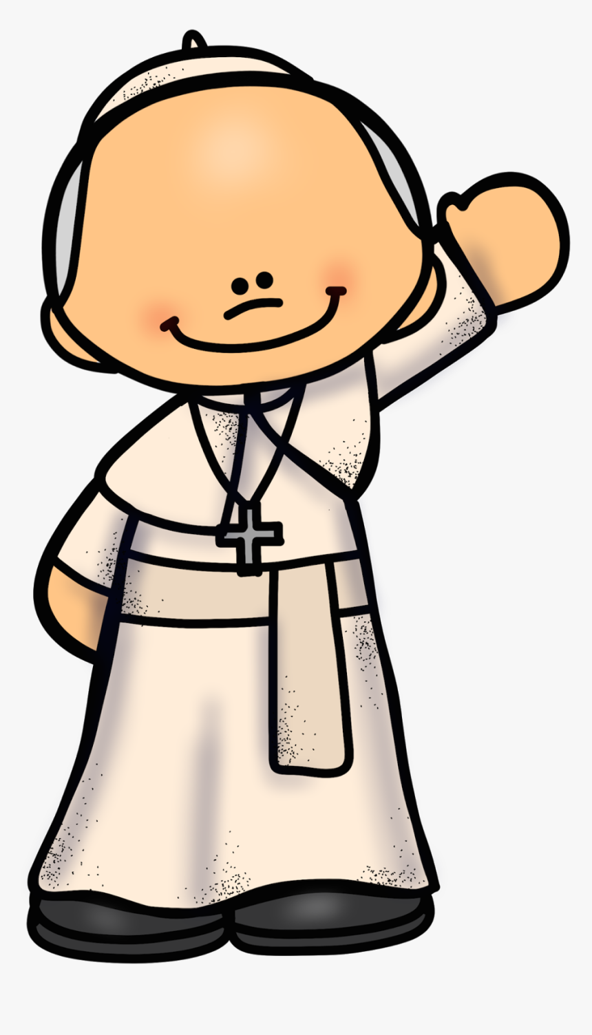Educlips Design Free Pope Graphic Melonheadz Pinterest - Pope Clipart Transparent Background, HD Png Download