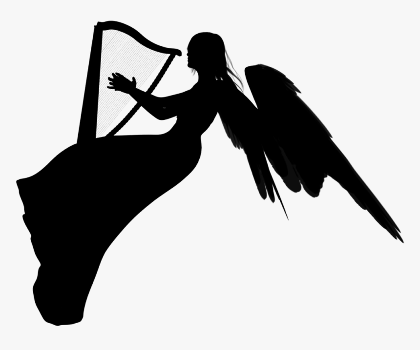 Black Silhouette Character White Clip Art - Illustration, HD Png Download