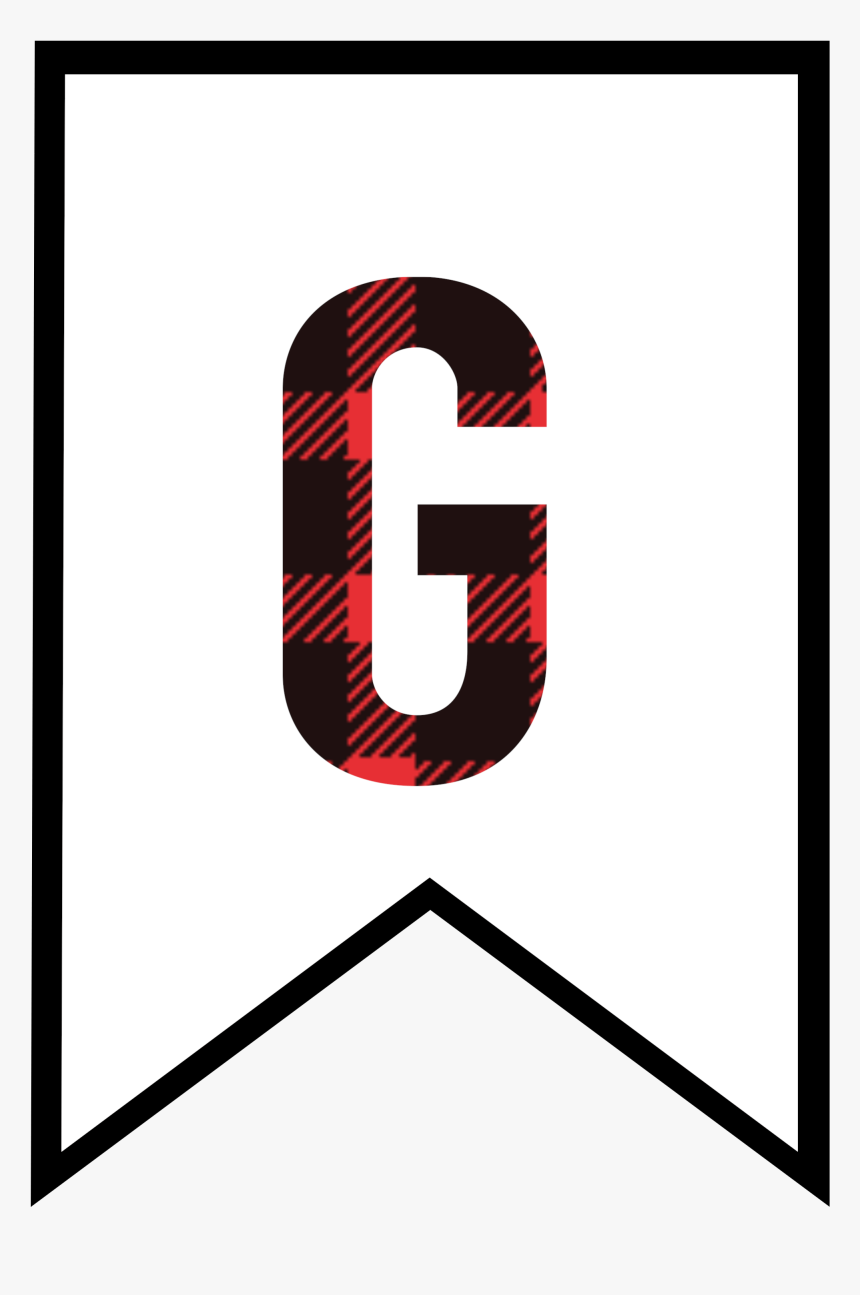 Click The Following Links To Print The Buffalo Plaid - Printable Letters For Banners S, HD Png Download