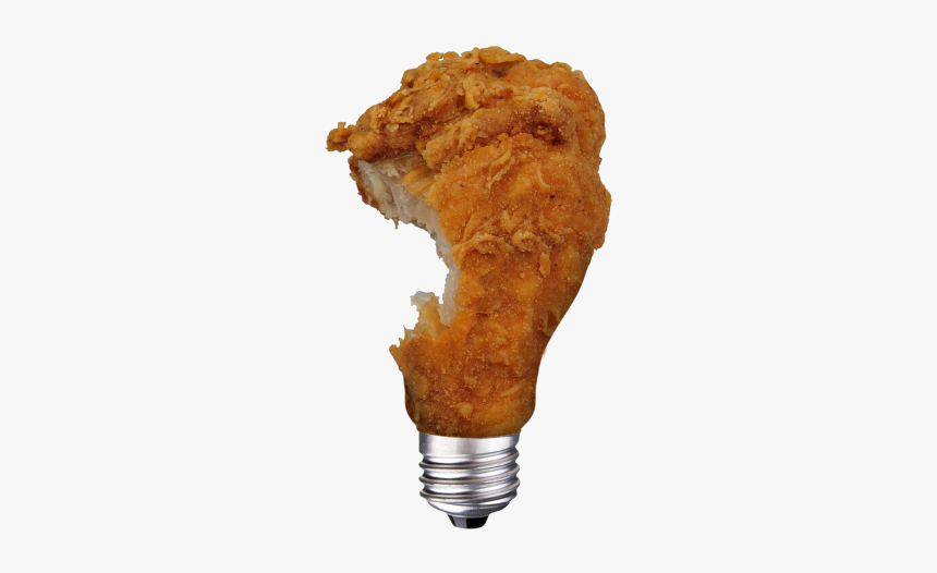 Processed Chicken Renewable Energy Bulb - Bite Out Chicken Legs, HD Png Download