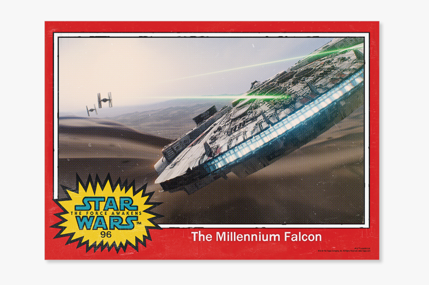 Millenium Falcon Force Awakens Trailer Poster - Magento Placeholder, HD Png Download