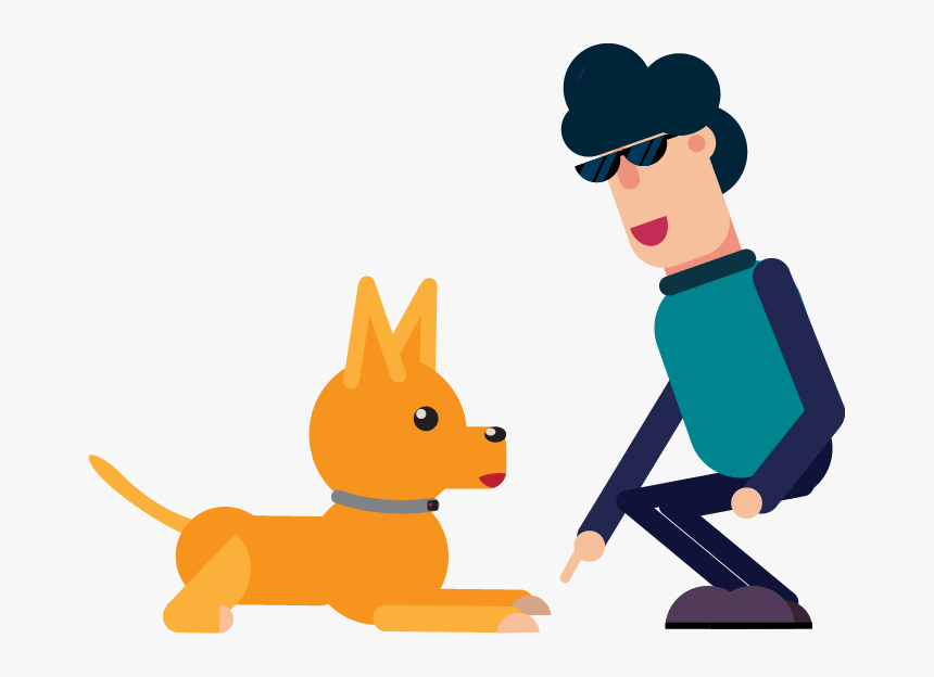 Train Dog To Sit Clipart, HD Png Download