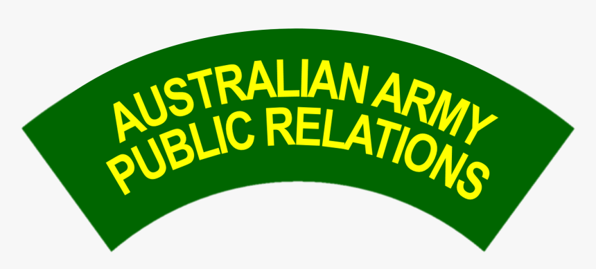 Australian Army Public Relations Battledress Flash - Army Banner, HD Png Download