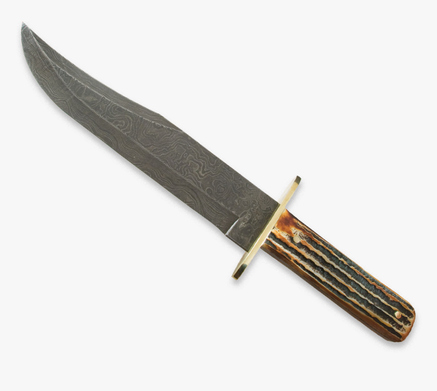 Damascus Bowie Knives Png - Bowie Knife Png, Transparent Png