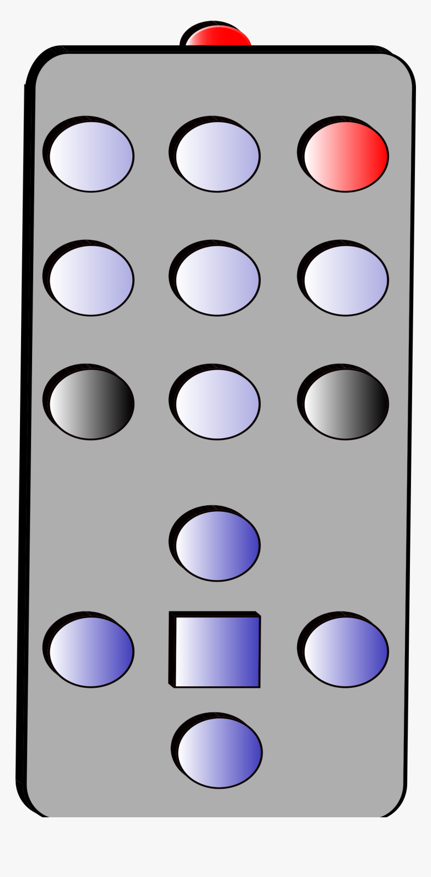 Tv - Remote - Control - Tv Remote Control Clipart, HD Png Download