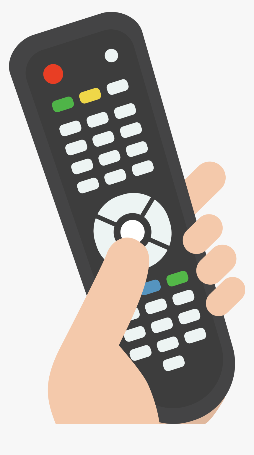 Tv Remote Hand Png Clipart , Png Download - Tv Remote Clipart Png, Transparent Png