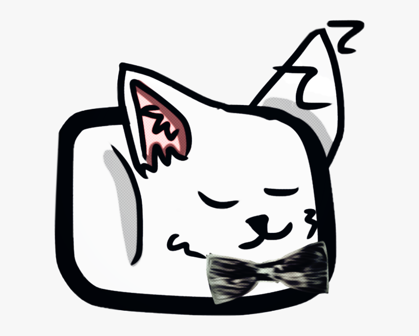 #cat #marshmello #sleeping #bowtie Clipart , Png Download, Transparent Png