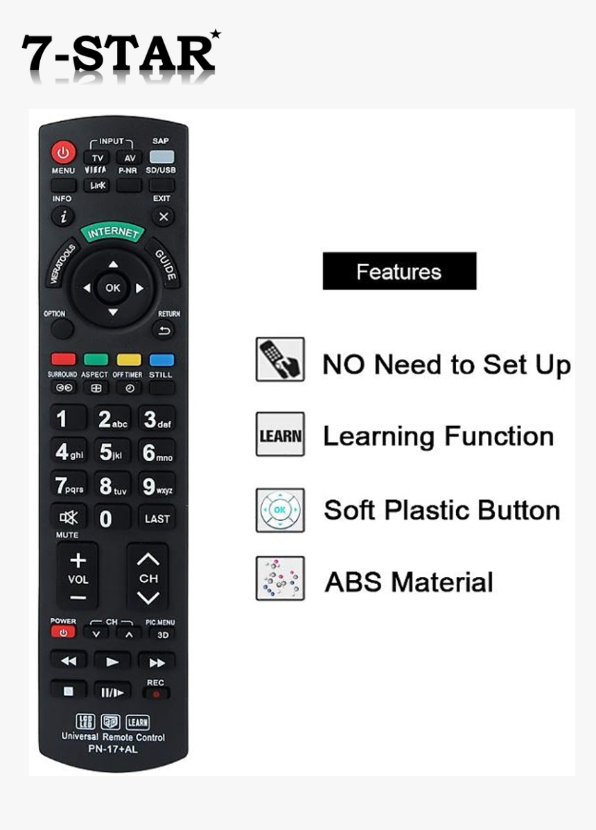 Panasonic Tx L37e5b Remote Control, HD Png Download
