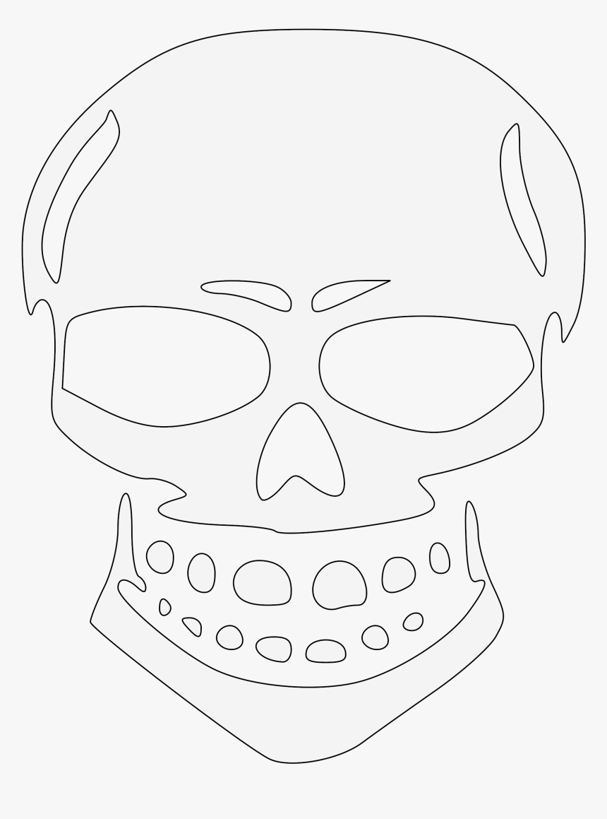 Transparent Evil Skull Png - هيكل عظمي وجه, Png Download