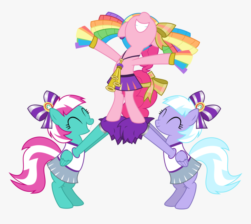 Banner Transparent Stock Cheerleading Clipart Human - Mlp Pinkie Pie Cheerleader, HD Png Download