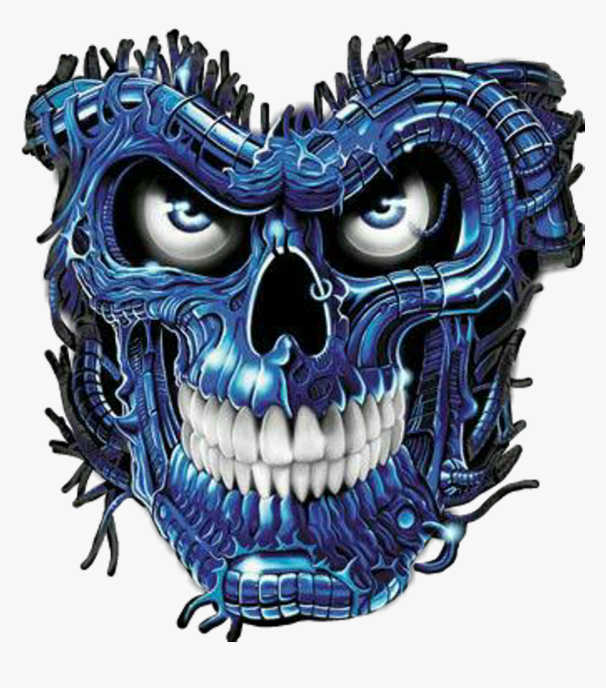 Skullart Biomechanical Skull Horror Evil - Skull Prepaid Cards, HD Png Download