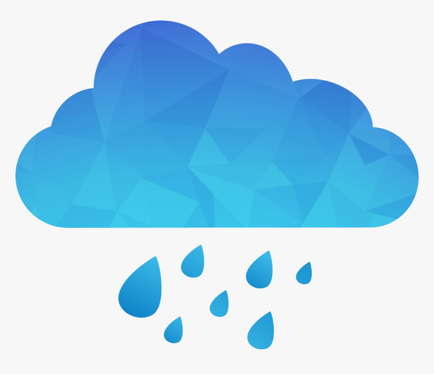 Cloud With Rain Png, Transparent Png