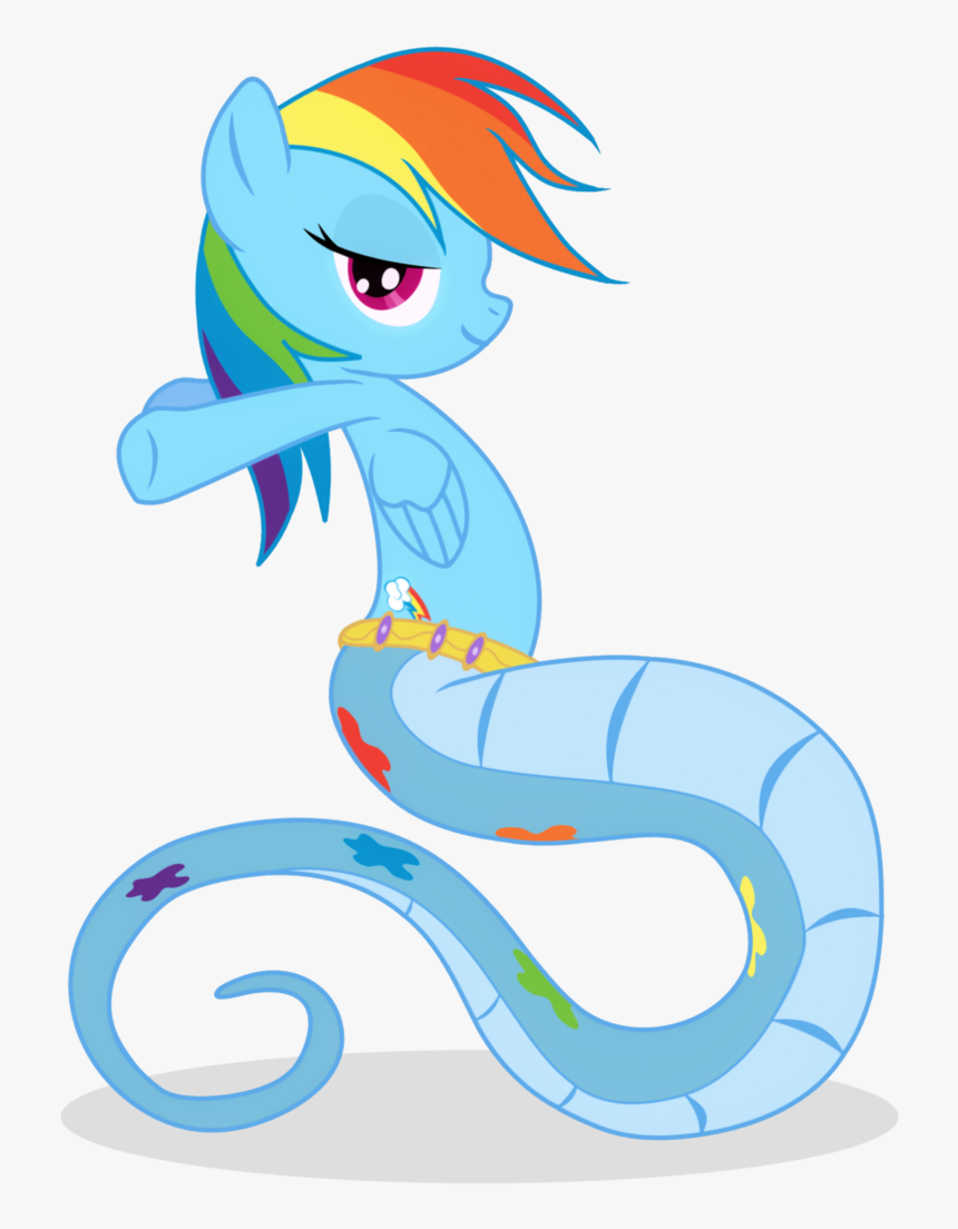 Rainbow Dash Rarity Fluttershy Applejack Sweetie Belle - Mlp Lamia Rainbow Dash, HD Png Download