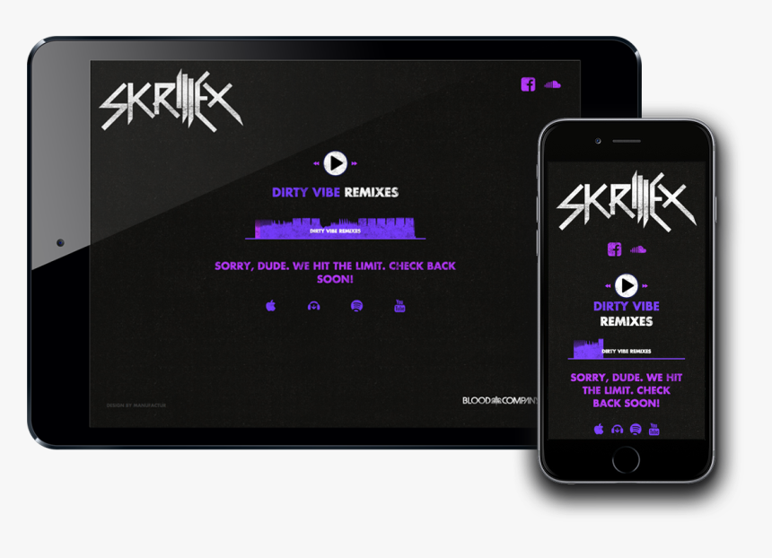 Skrillex Microsite-downloads - Skrillex, HD Png Download