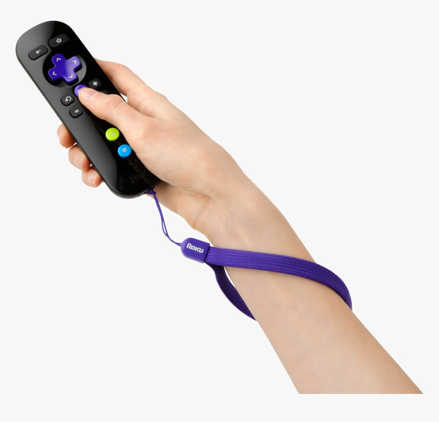 Roku Remote In Hand, HD Png Download
