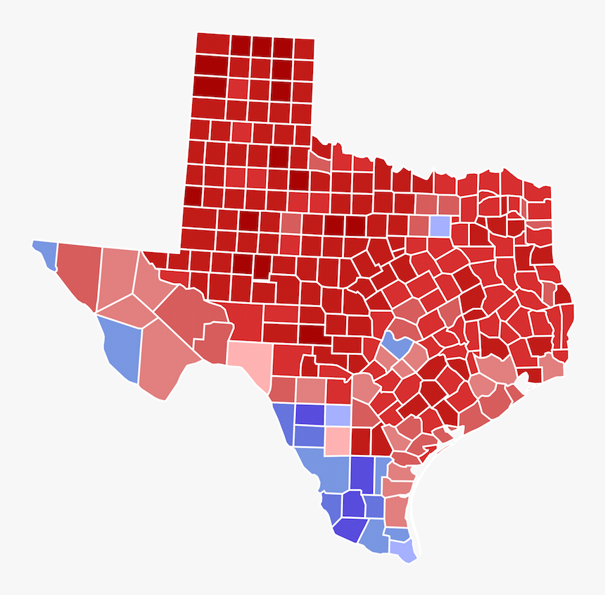 In A Redder Than Red State, What Does It Mean To Be - Texas Senate Race Map, HD Png Download
