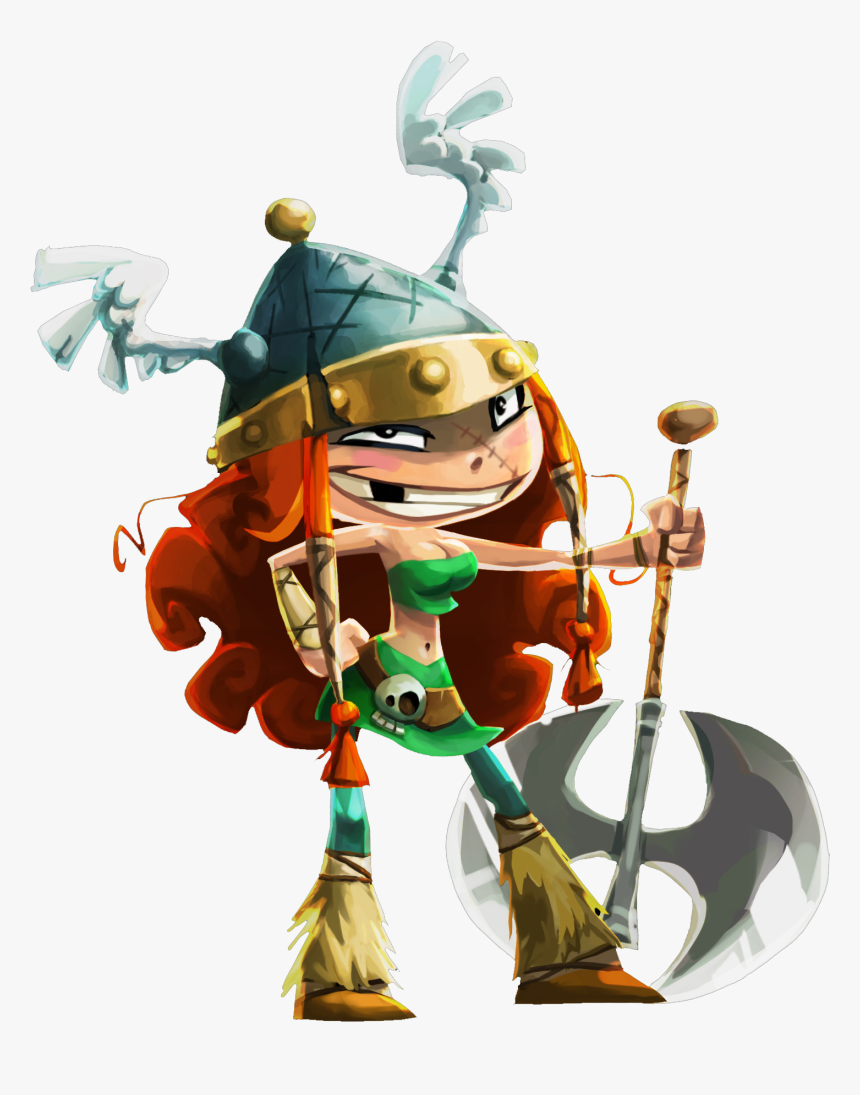 Rayman Legends Viking Girl, HD Png Download