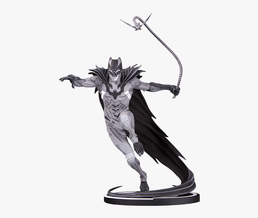 Batman Black And White Statue By Kenneth Rocafort, HD Png Download