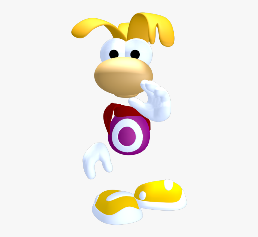 Rayman 1 3d Model, HD Png Download