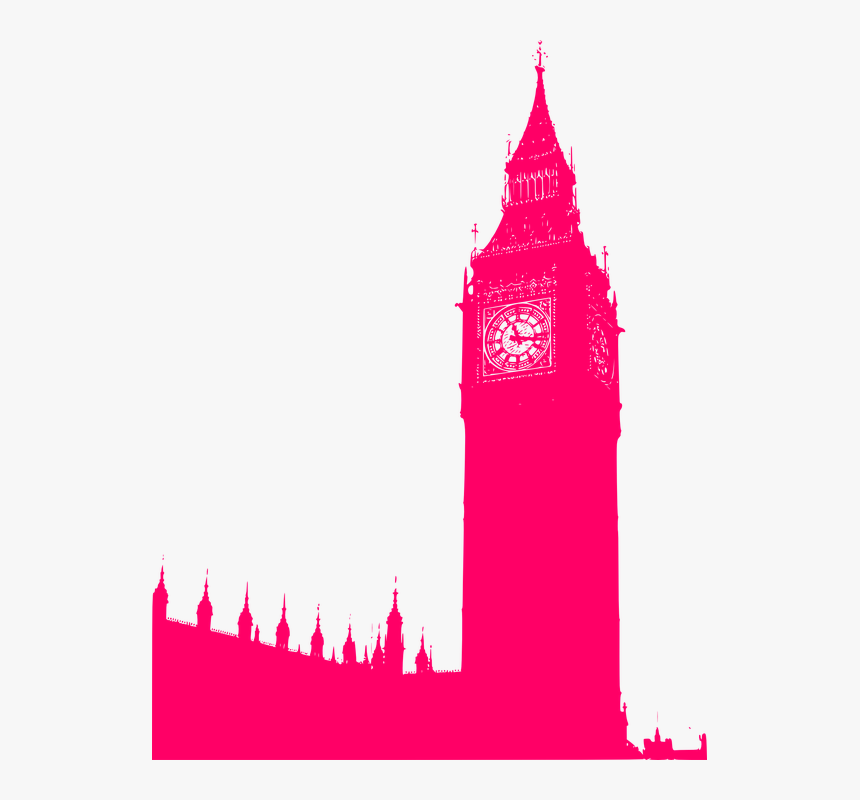 London, Big, Ben, Elizabeth, Tower, Britain - Houses Of Parliament Icon, HD Png Download