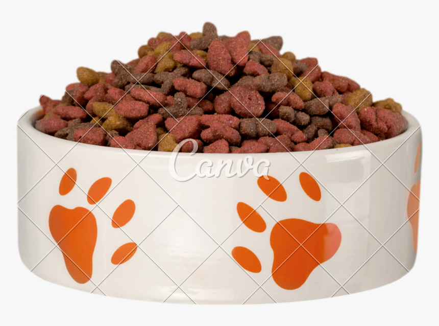 Dog Food Bowl Png - Bowl Of Dog Treats, Transparent Png
