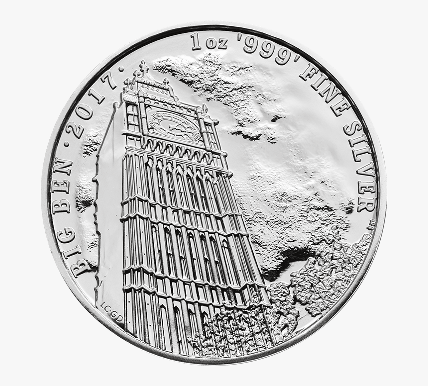 Landmarks Of Britain 2017 Big Ben 1 Oz Silver Coin - Landmarks Of Britain Silver Coin, HD Png Download