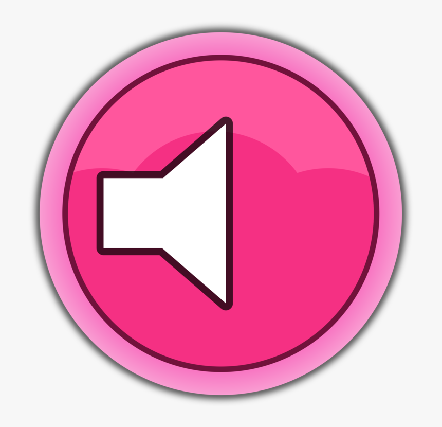 Pink,circle,magenta - Sound On Off Button Free, HD Png Download