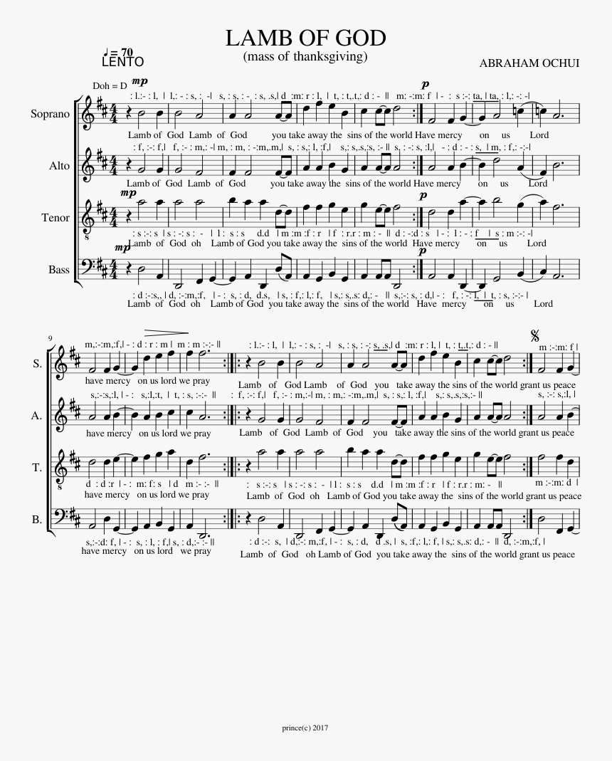 Transparent Lamb Of God Logo Png - Pink Floyd High Hopes Piano Sheet, Png Download