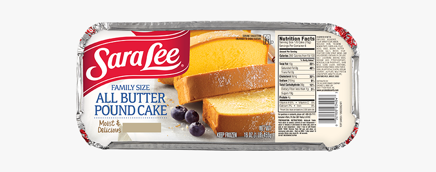 Sara Lee Pound Cake 10.75 Transparent, HD Png Download