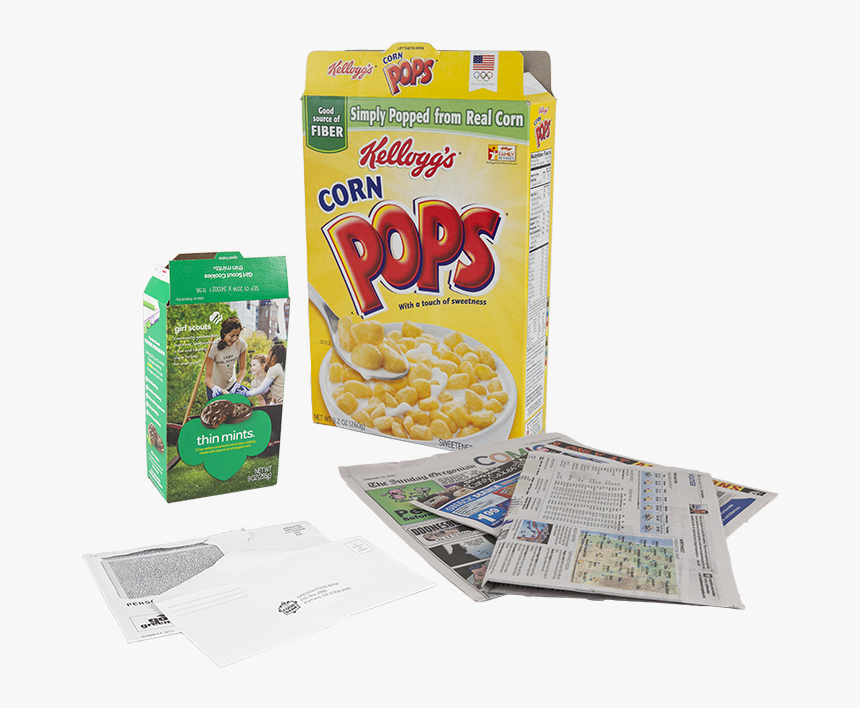 Cereal Box And Newspaper - Snack, HD Png Download