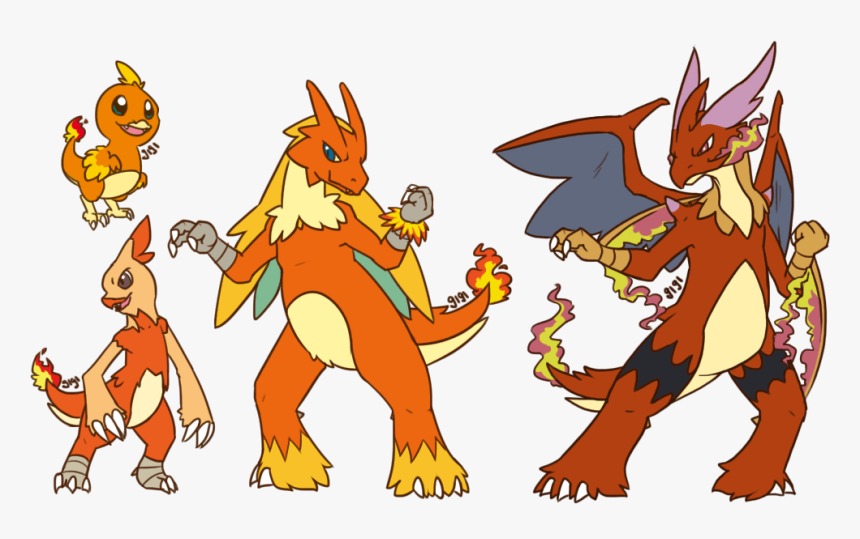 Charmander And Torchic Fusion, HD Png Download