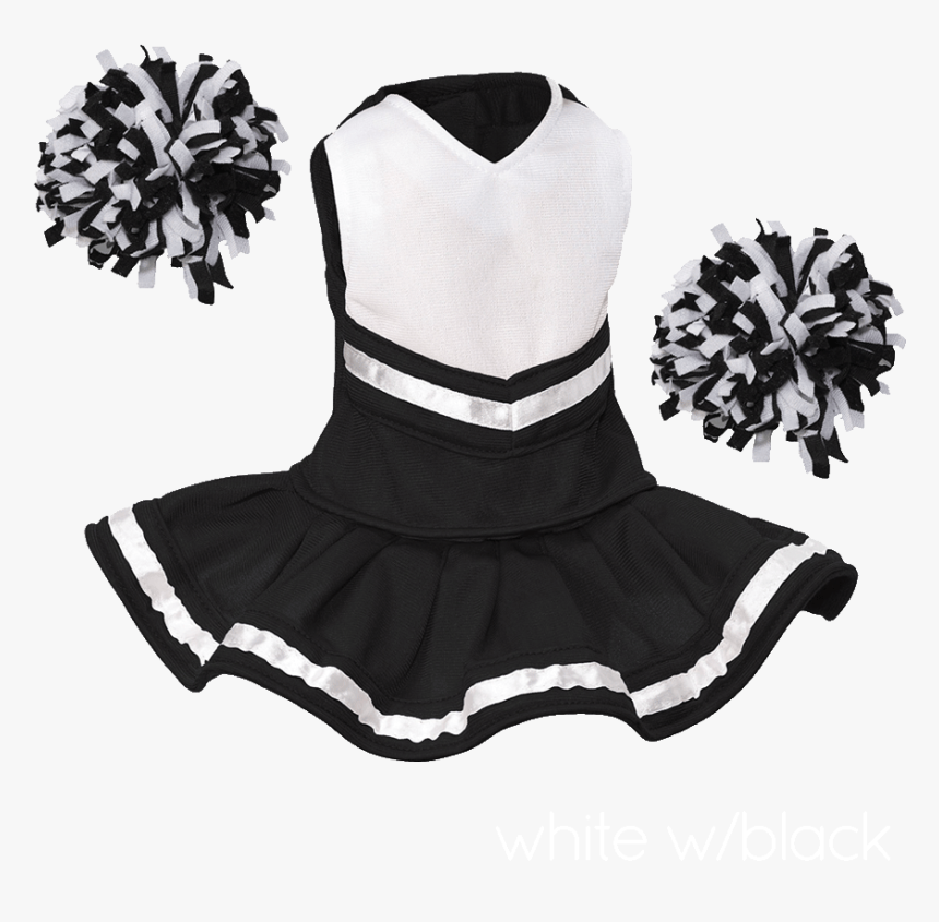 Whatzupwiththat ® Bearwear Cheerleader Outfit - Cheerleader Outfit Black And White, HD Png Download