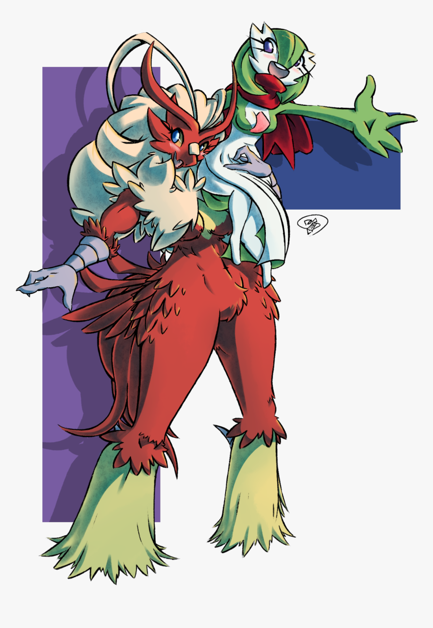 Fictional Character Mammal Vertebrate Cartoon Mythical - Gardevoir And Blaziken Female, HD Png Download