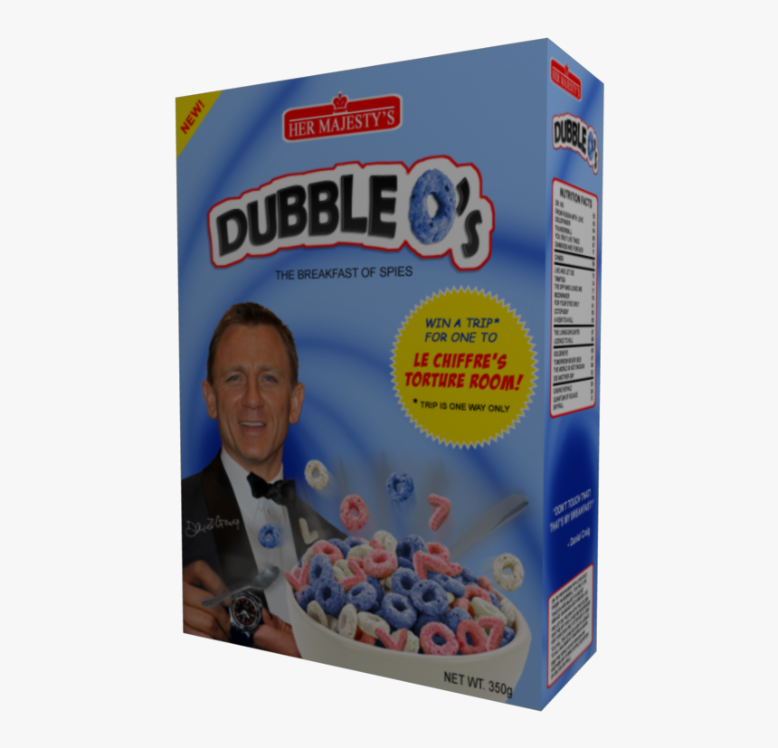 James Bond Cereal Box , Png Download - Carton, Transparent Png