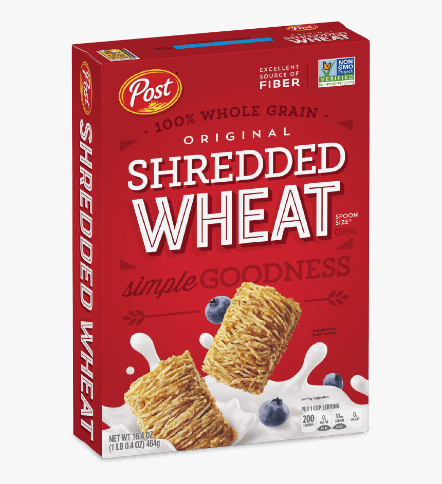 Post Shredded Wheat Original Box - Post Foods, HD Png Download