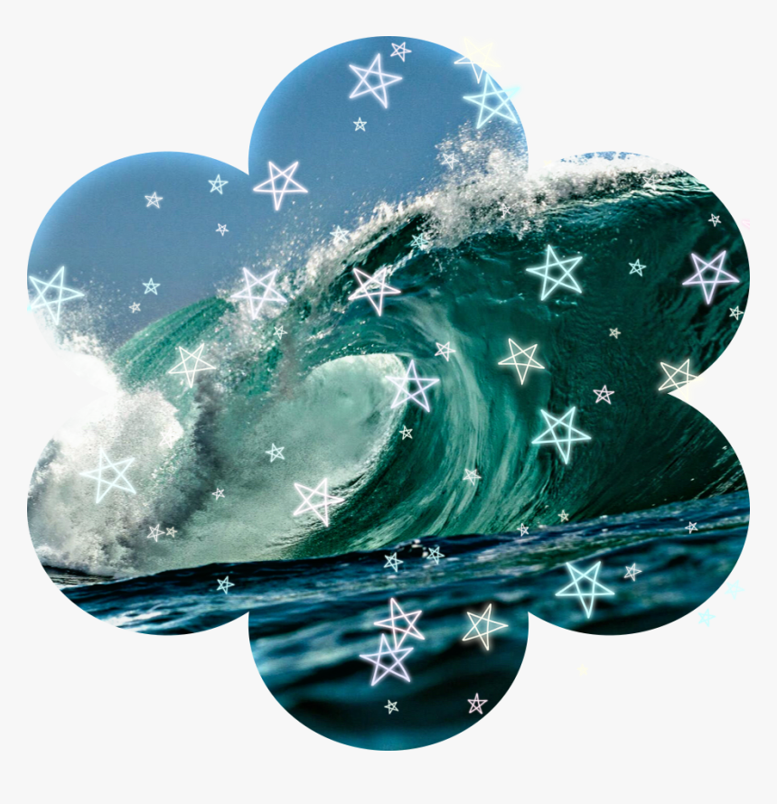 #sea #waves #awesome #star #pcean #freetoedit - Heart, HD Png Download