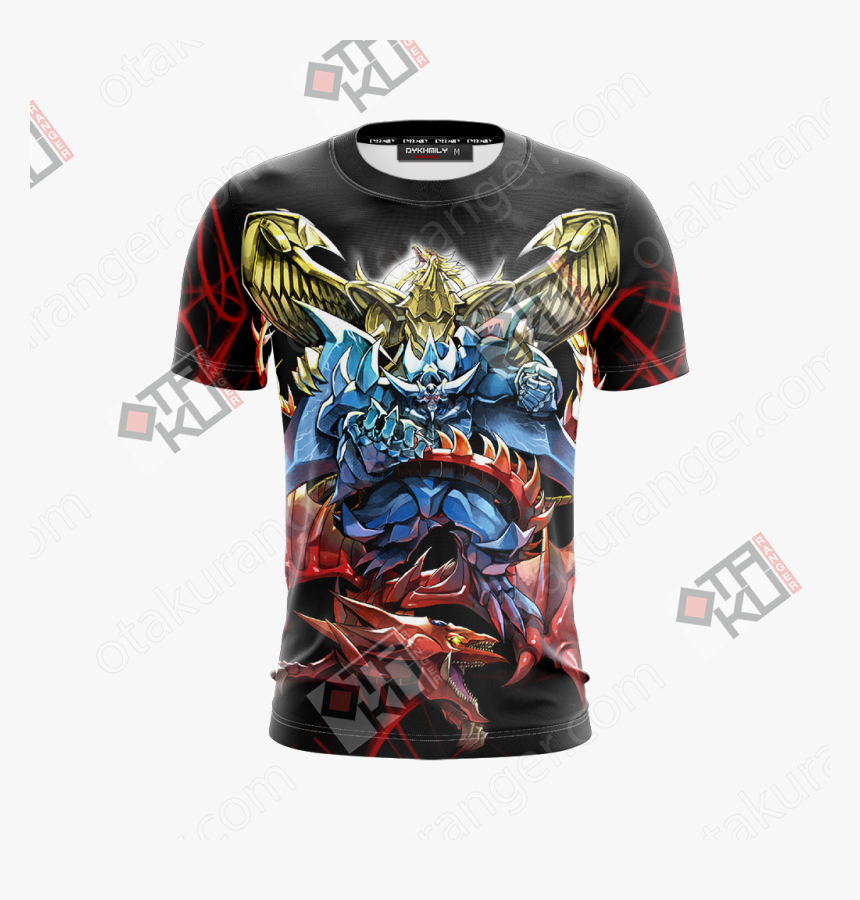 Yu Gi Oh Yami Yugi And Egyptian God Cards 3d T-shirt - Egyptian God Cards Art, HD Png Download