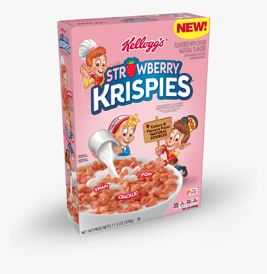 Strawberry Rice Krispies Cereal, HD Png Download