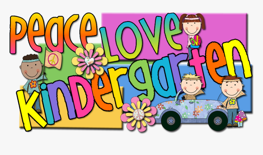 Peace, Love And Kindergarten - Cartoon, HD Png Download